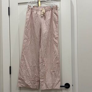 COS Pink and White Striped Cotton Joggers